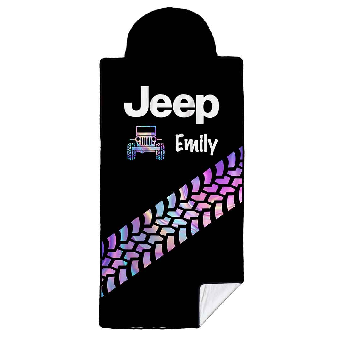 Personalized Jeep Holographic Tire Tracks Car Seat Cover Towel Front Seats Supler Store