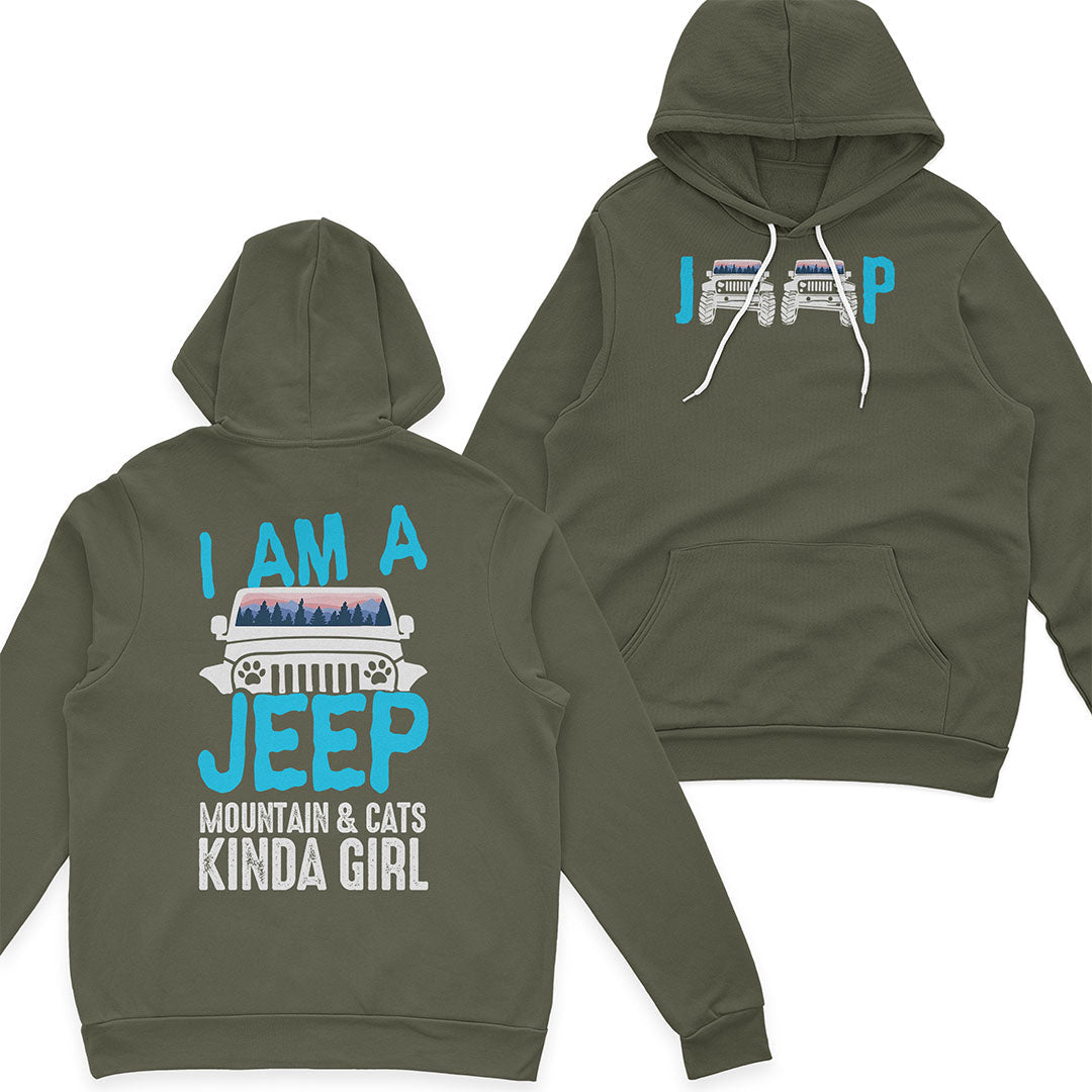 I'm A Jeep Mountain & Cats Kinda Girl T-Shirt Hoodie Supler Store