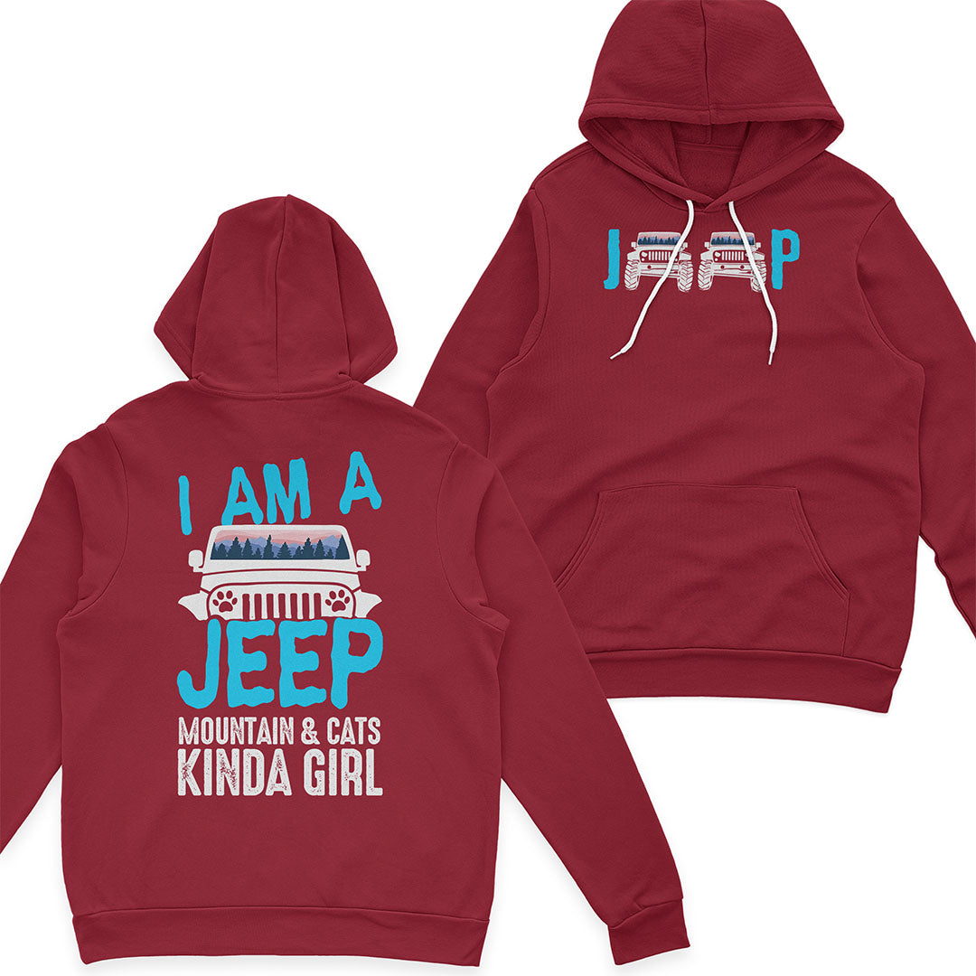 I'm A Jeep Mountain & Cats Kinda Girl T-Shirt Hoodie Supler Store