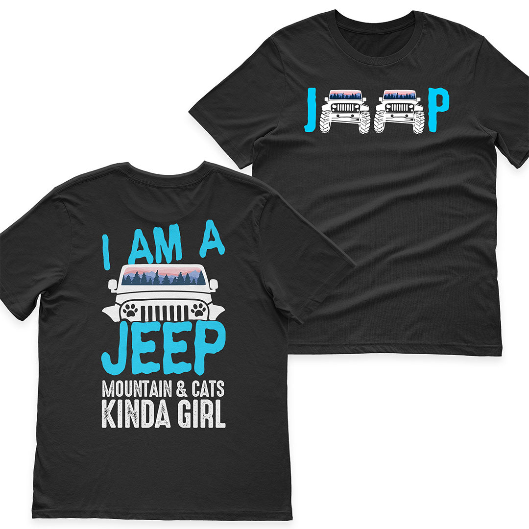 I'm A Jeep Mountain & Cats Kinda Girl T-Shirt Hoodie Supler Store