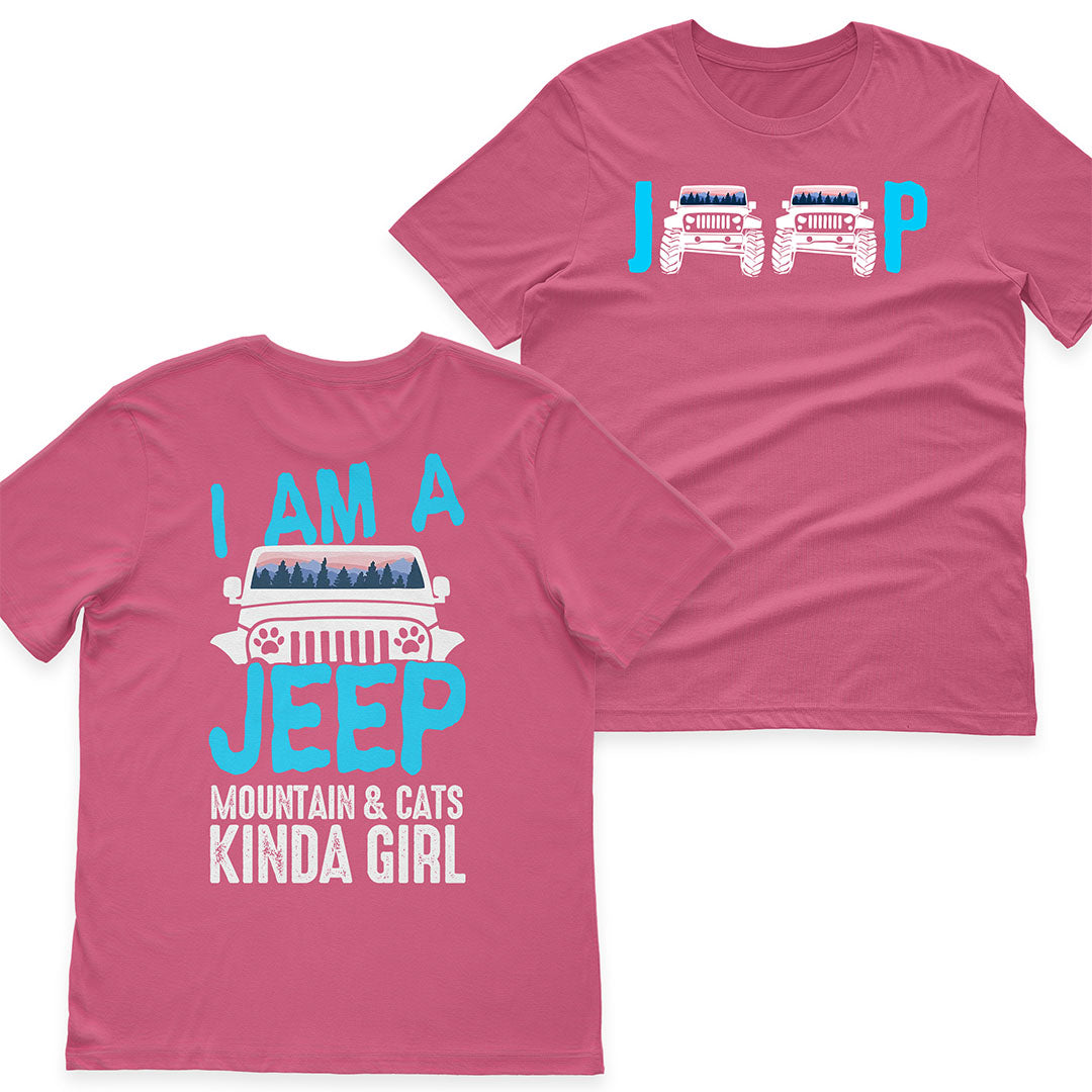 I'm A Jeep Mountain & Cats Kinda Girl T-Shirt Hoodie Supler Store