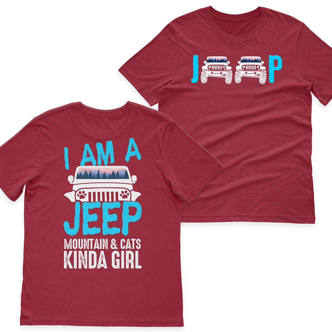 I'm A Jeep Mountain & Cats Kinda Girl T-Shirt Hoodie Supler Store