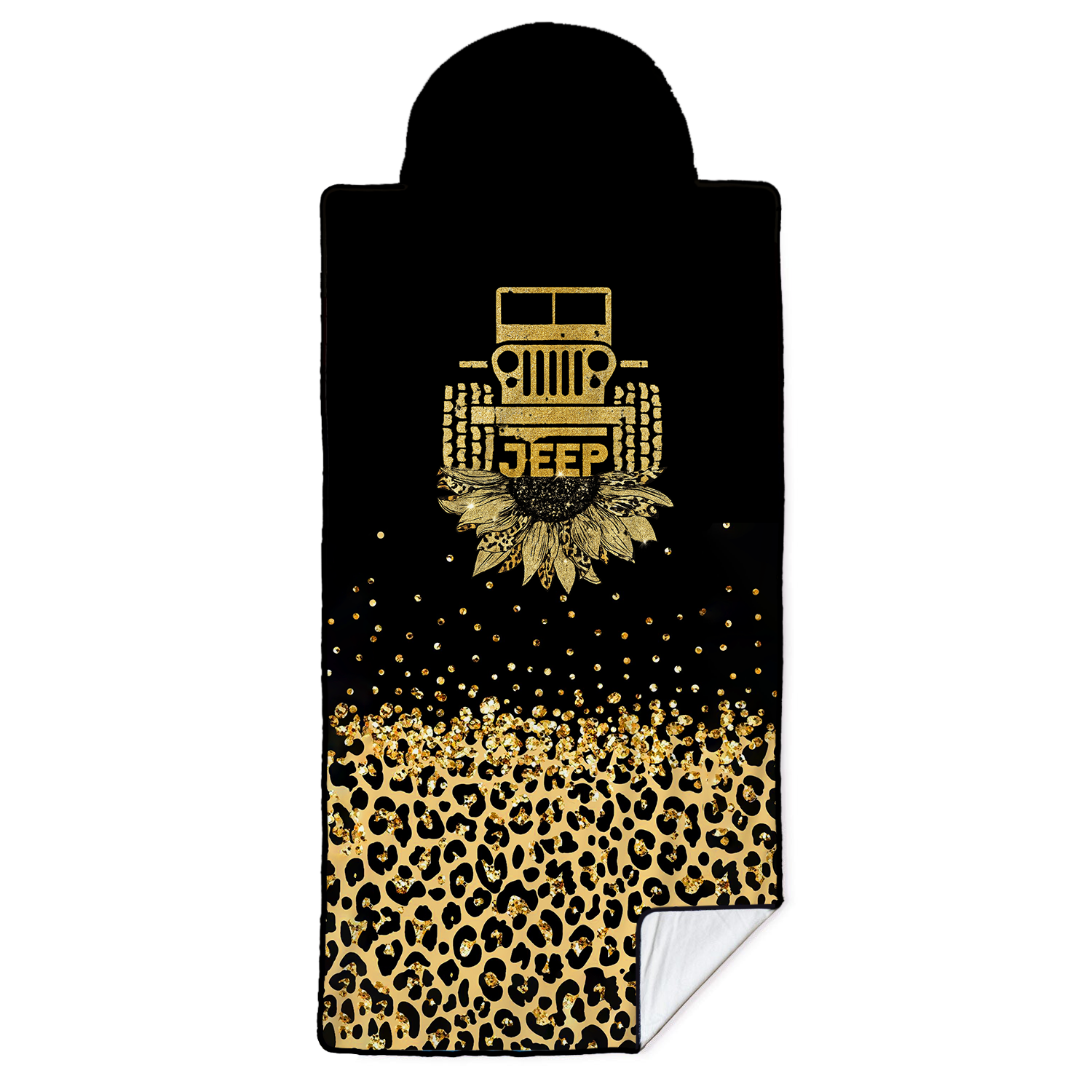 Jeep Girl Leopard Glitter Print Sunflower Car Seat Cover Towel Front Seats Supler Store