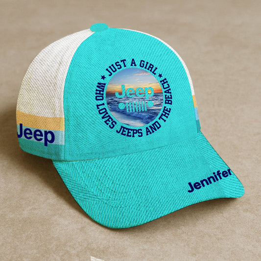 Personalized Jeep Hat Just A Girl Who Loves Beach Supler Store