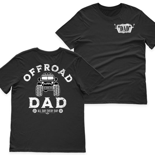 Jeep Offroad Dad Distressed Shirt