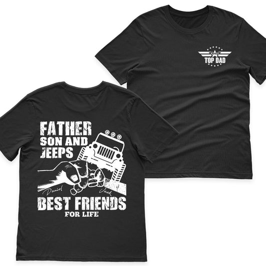 Father & Son Jeep Best Friends for Life Personalized Matching Shirt