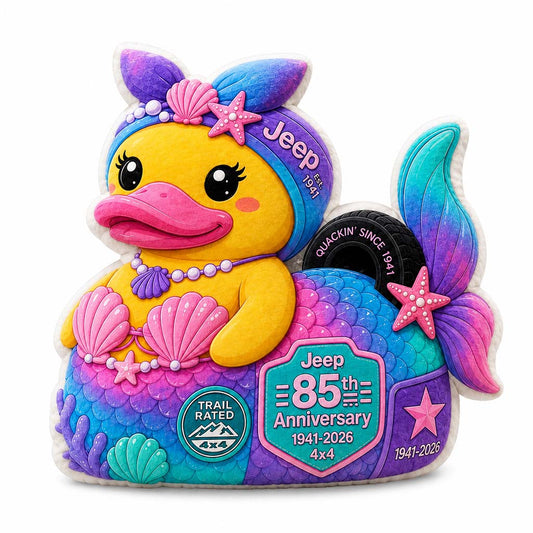 Jeep 85th Anniversary Mermaid Duck Pillow
