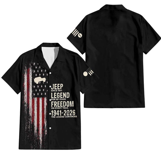 Jeep Legend 85th Anniversary Hawaiian Aloha Shirt