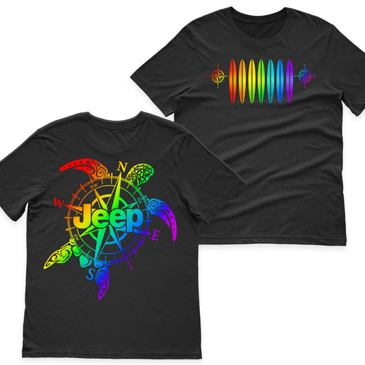 Jeep Beach Turtle Compass Shirt