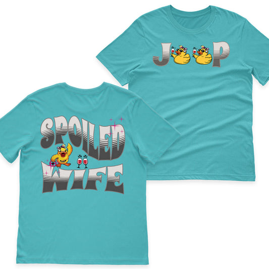 Jeep Duck Spoiled Wife Wine Lover Shirt