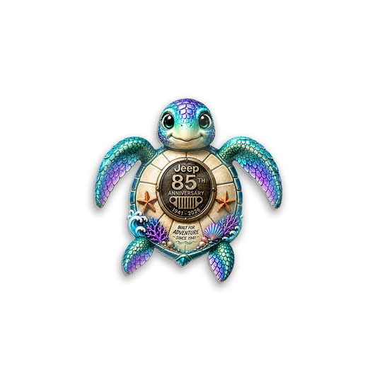 Jeep 85th Anniversary Sea Turtle Duck Acrylic Magnet