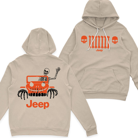 Jeep Halloween Skeleton Skull Shirt