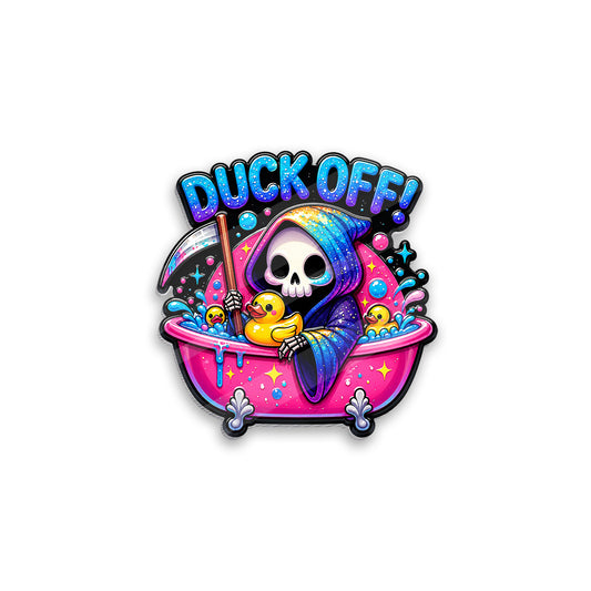 Jeep Summerween  Grim Reaper Duck Acrylic Magnet