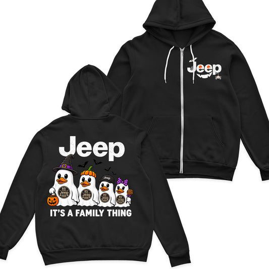 Jeep Boo 85th Anniversary Halloween Zip Hoodie