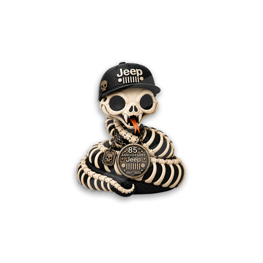 Jeep 85th Anniversary Halloween Snake Skeleton Duck Acrylic Magnet