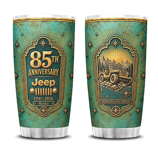 Jeep 85th Anniversary Adventure Personalized Tumbler