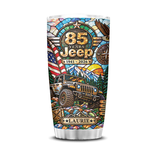 Jeep 85 Years Of Adventure Personalized Tumbler