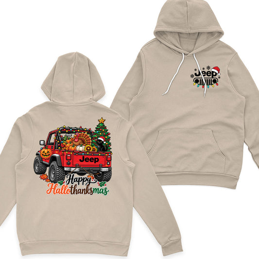 Jeep Happy Hallothanksmas Shirt