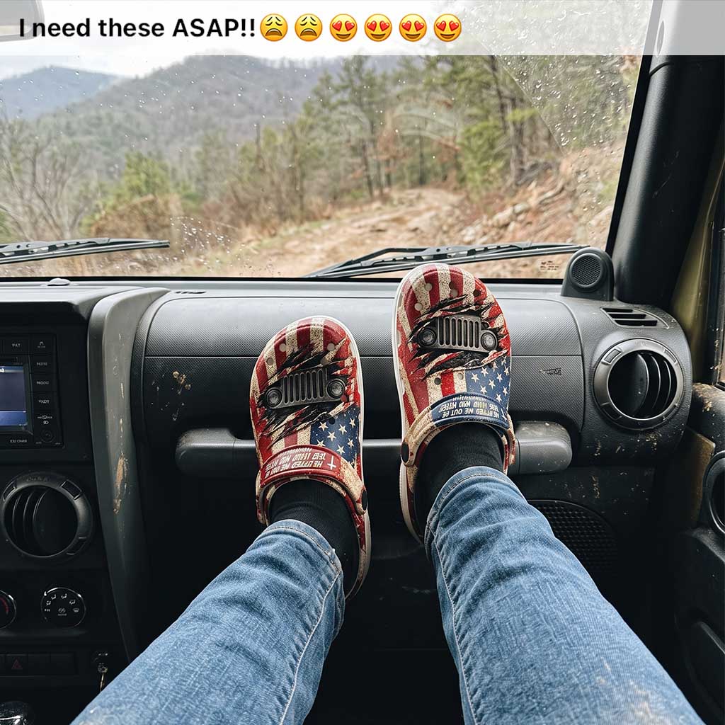 Jeep Christian Lifted Clogs - lifestyle mockup