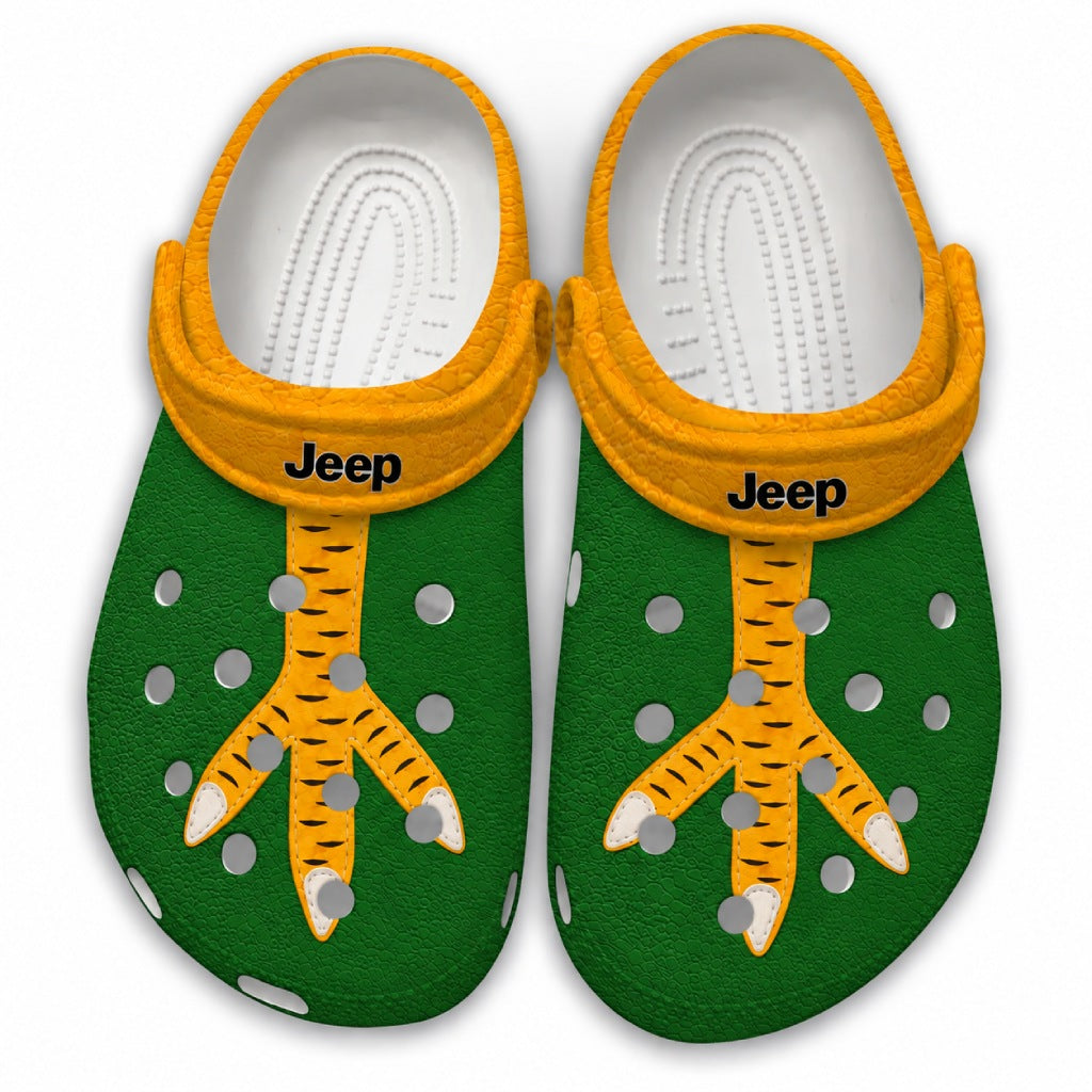 Jeep Chicken Feet Clogs - Green