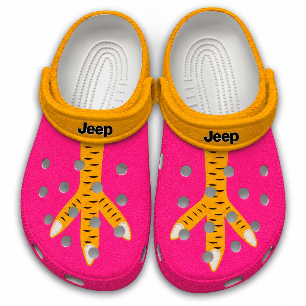 Jeep Chicken Feet Clogs - Pink