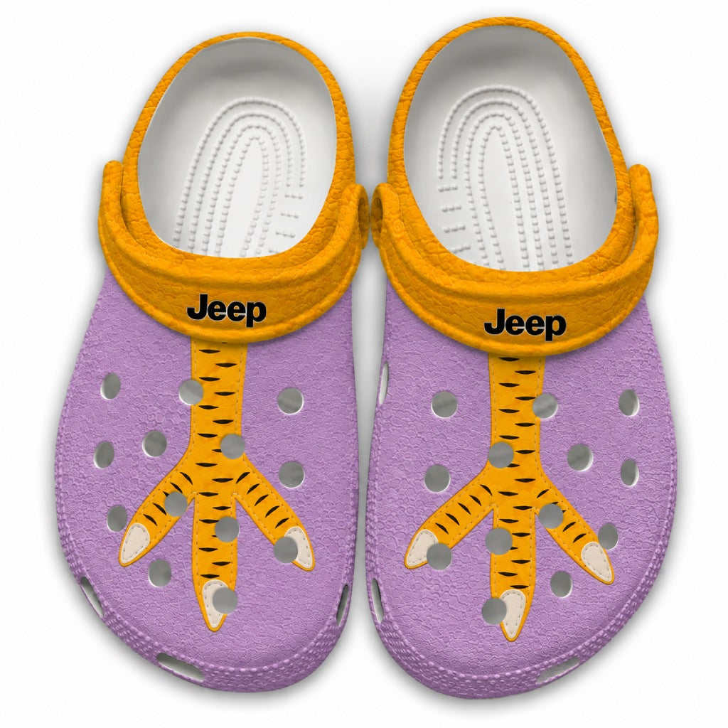 Jeep Chicken Feet Clogs - Purple