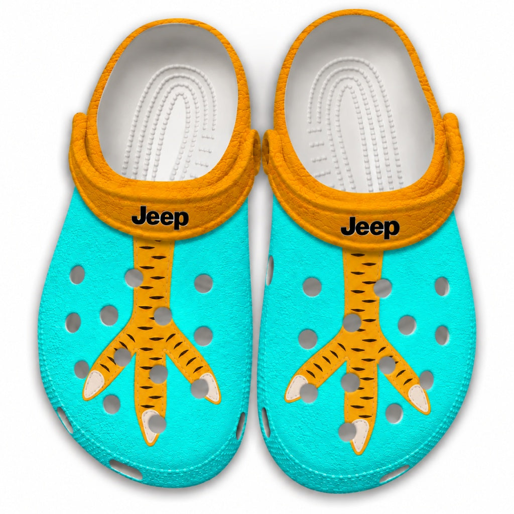 Jeep Chicken Feet Clogs - Turquoise Blue