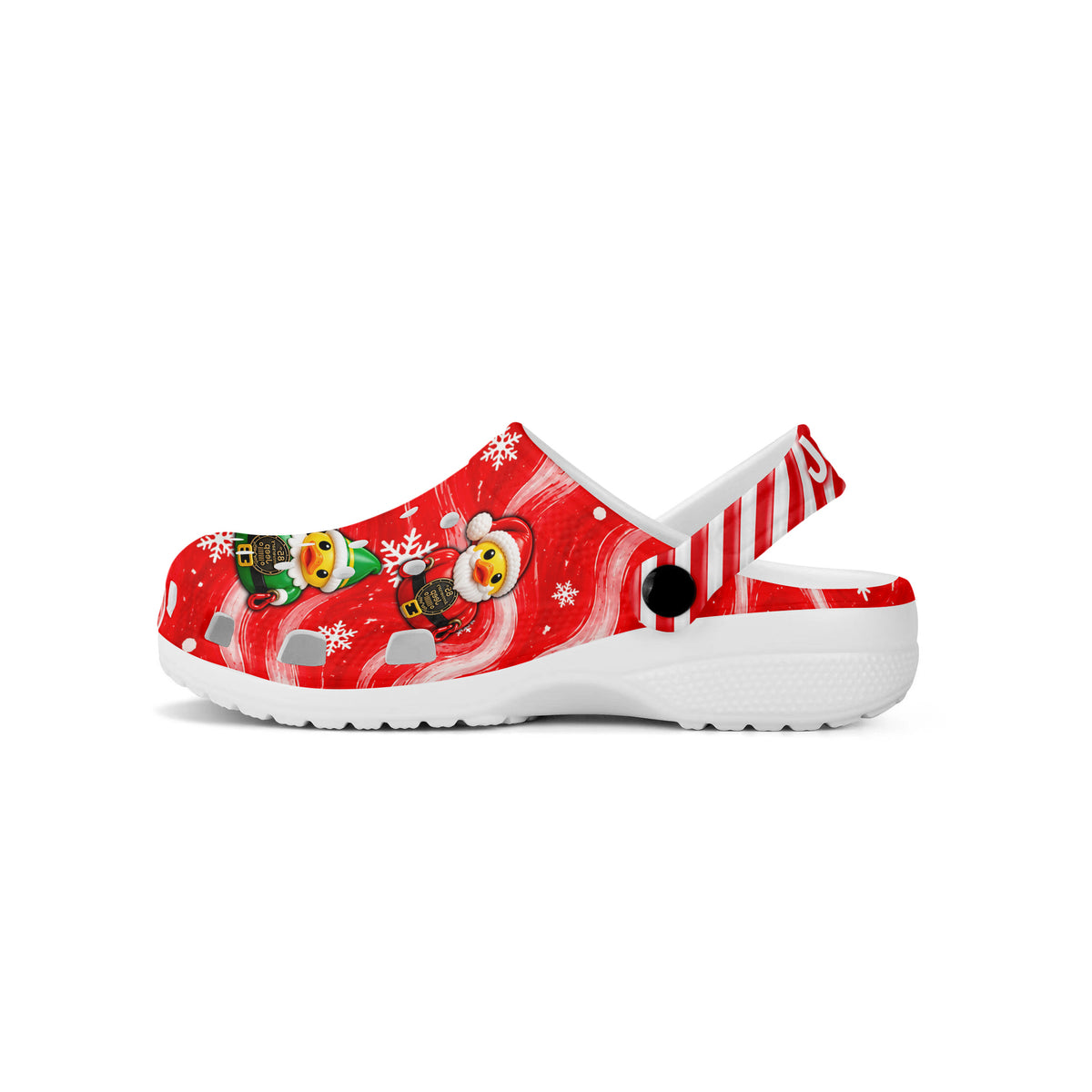 Jeep Christmas Duck Clogs - red 3