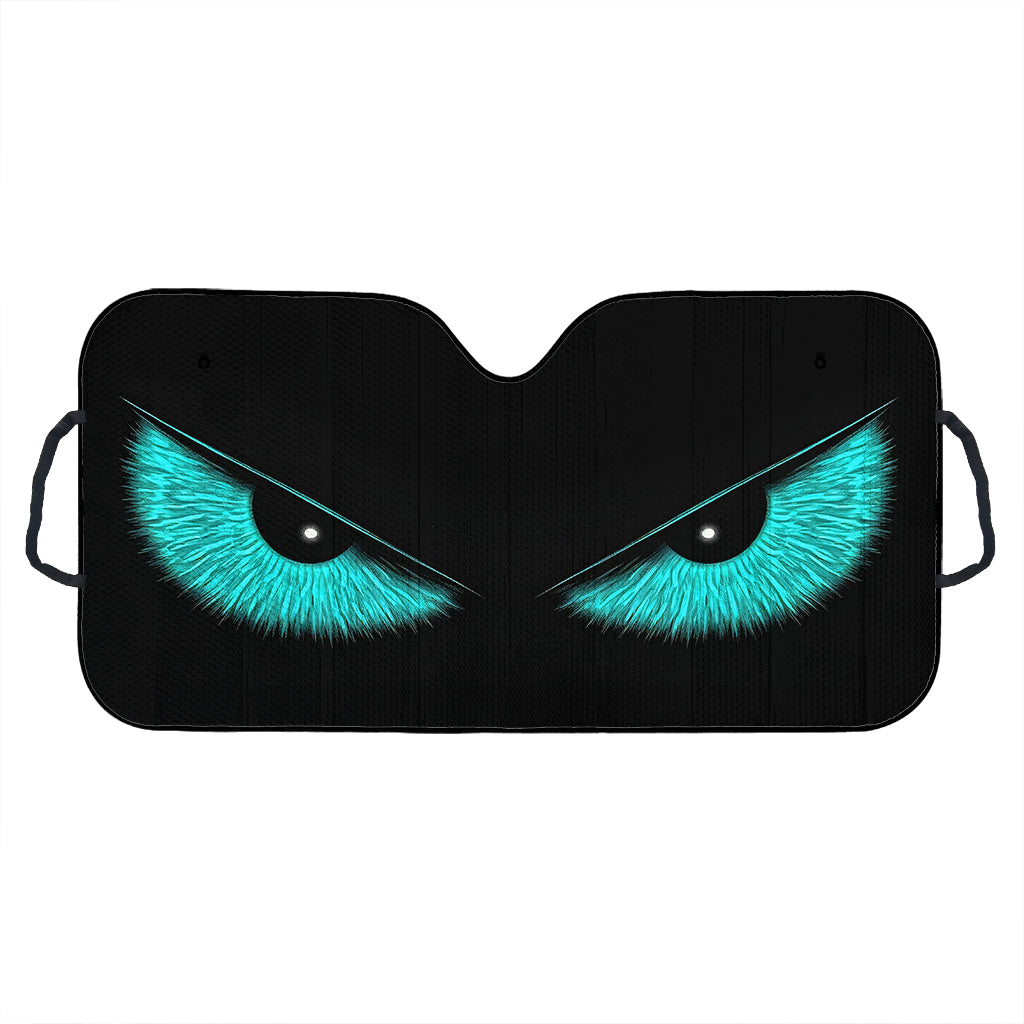 Fierce Beast Eyes Auto Sunshade - mk-turquoise-blue.jpg