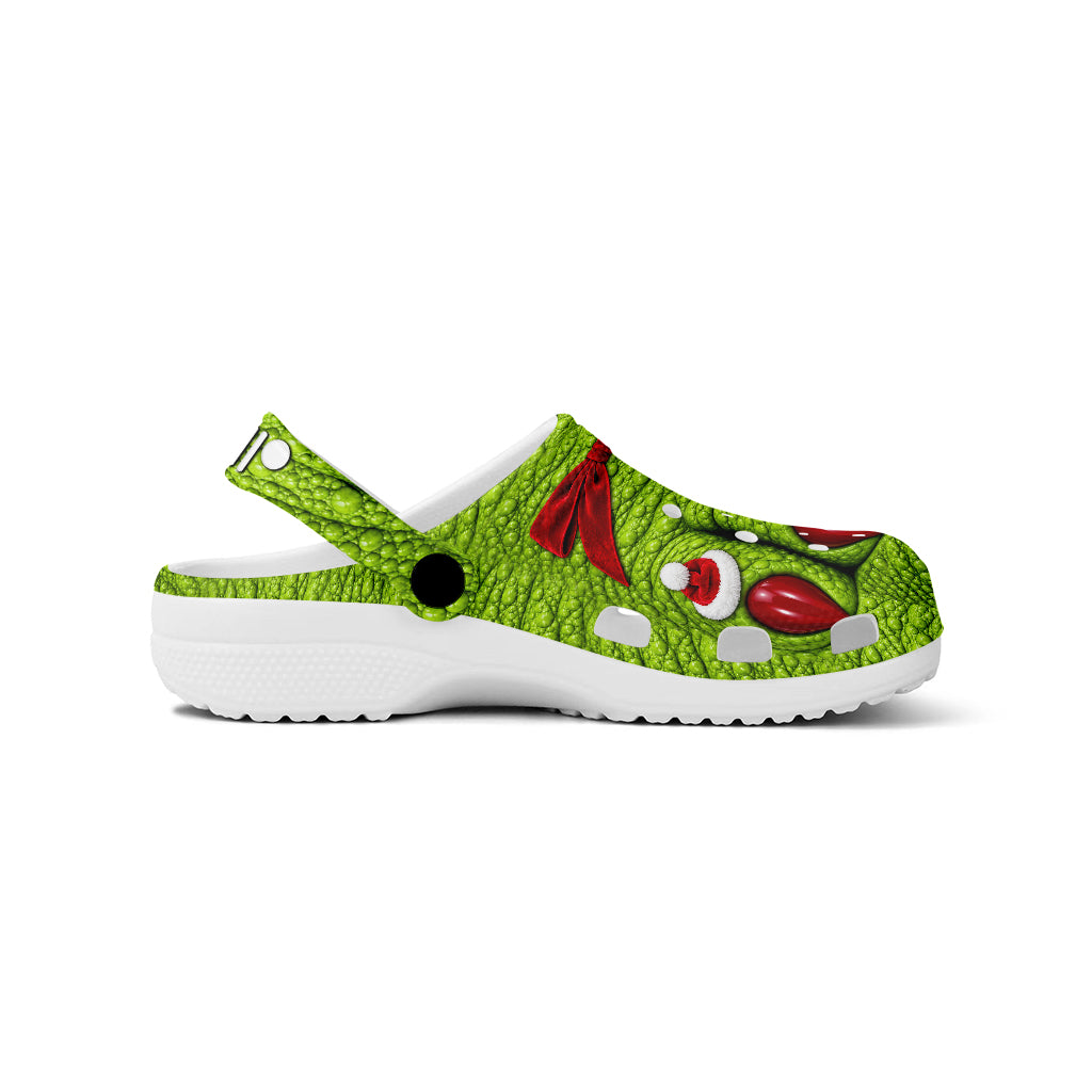 Jeep Christmas Green Monster Feet Clogs - 2