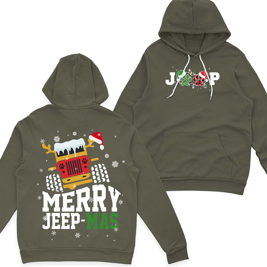Merry Jeep Dog Mas Christmas Gift T-Shirt Hoodie Supler Store