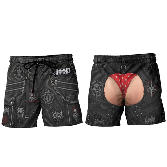 Jeep Skull Drip Personalized Beach Shorts
