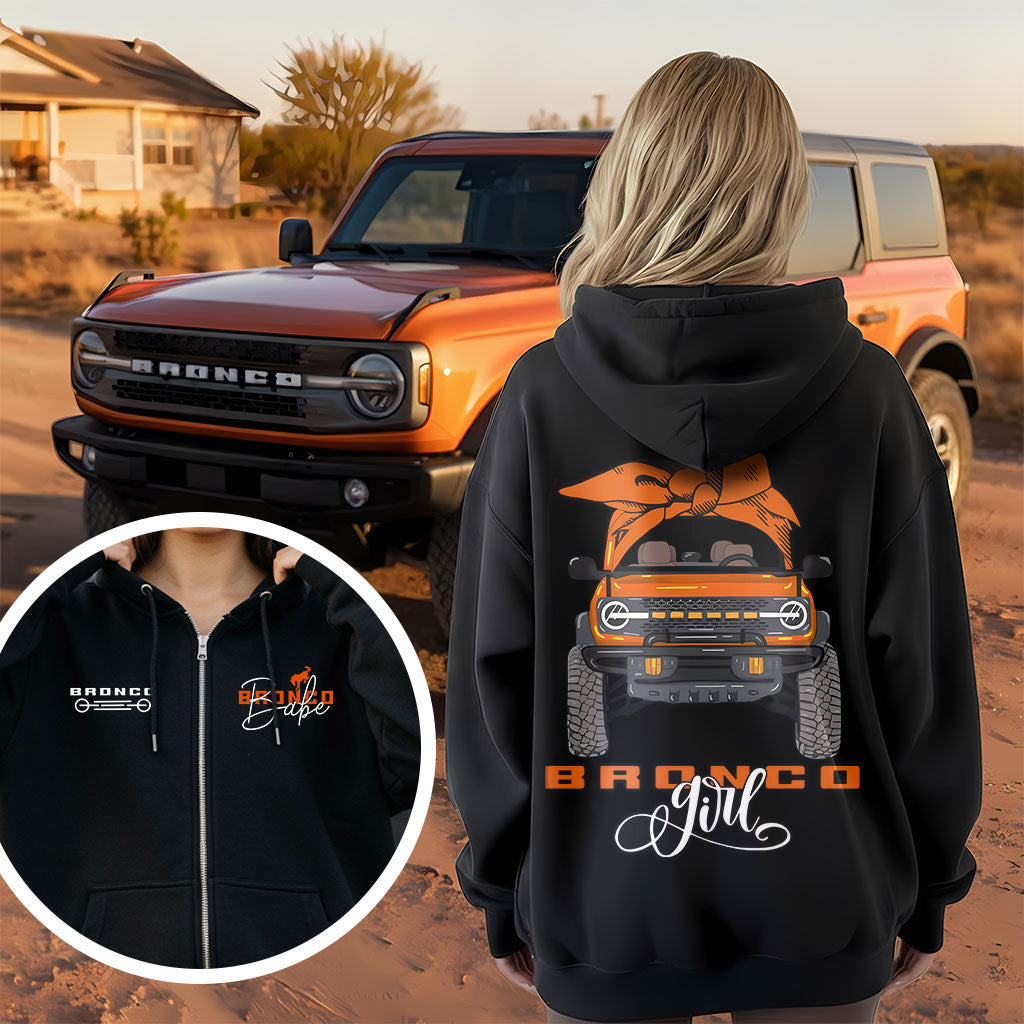Multicolor Bronco Girl Zip Hoodie Supler Store