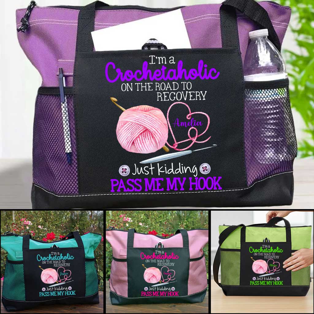 Personalized I'm A Crochetaholic Tote Bag Supler Store