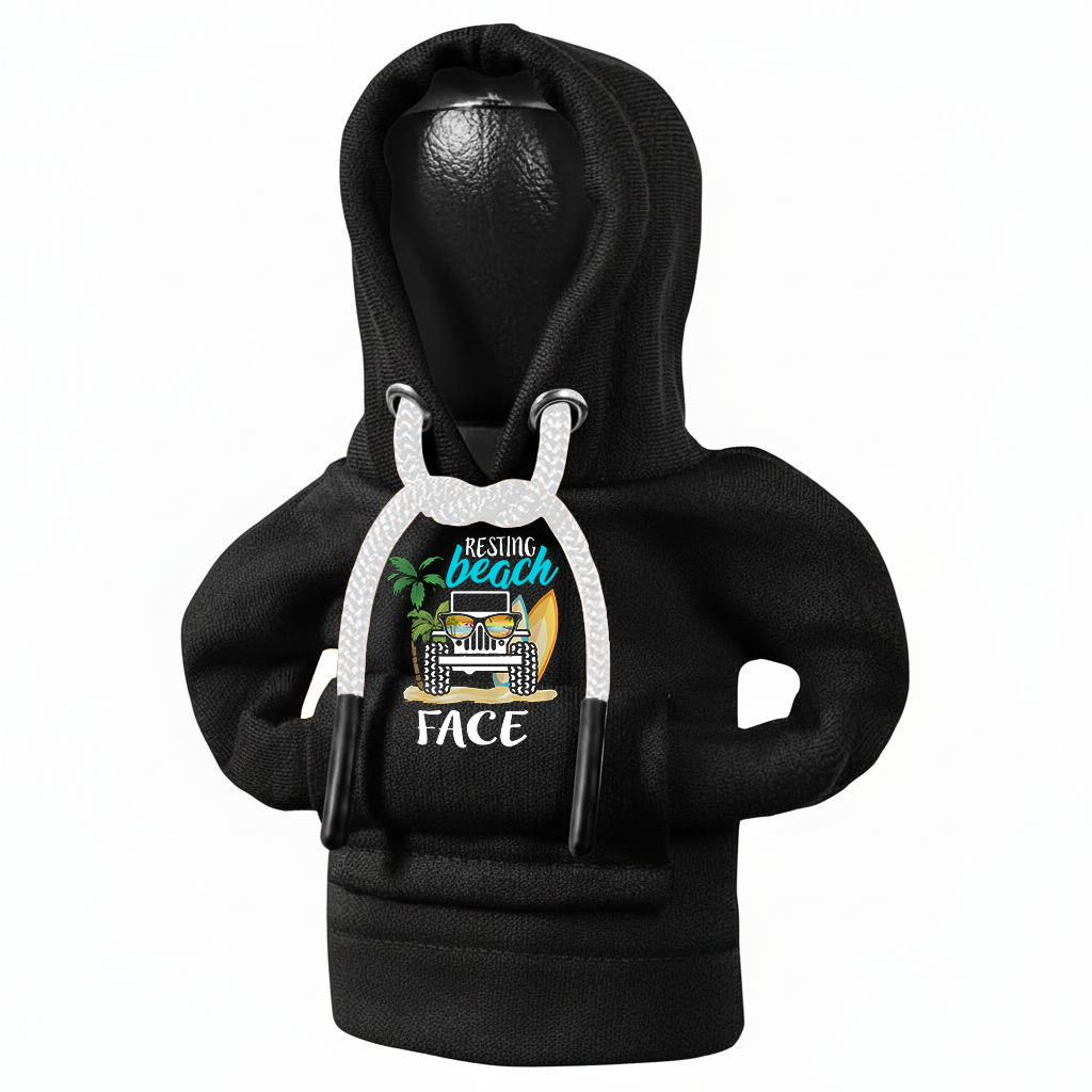 Jeep Resting Beach Face Shift Knob Hoodie Supler Store