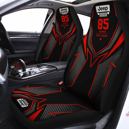 Jeep 85th Anniversary 4x4 Car Seat Covers Set Of 2