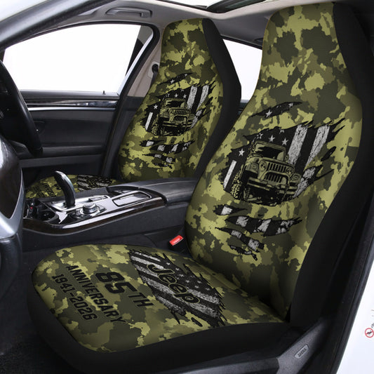 Jeep 85th Anniversary Camo Car Seat Covers Set Of 2