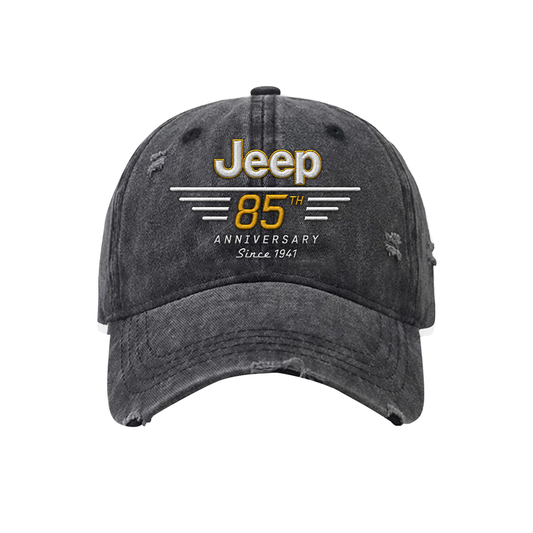 Jeep 85th Anniversary Since 1941 Embroidered Washed Cotton Baseball Cap