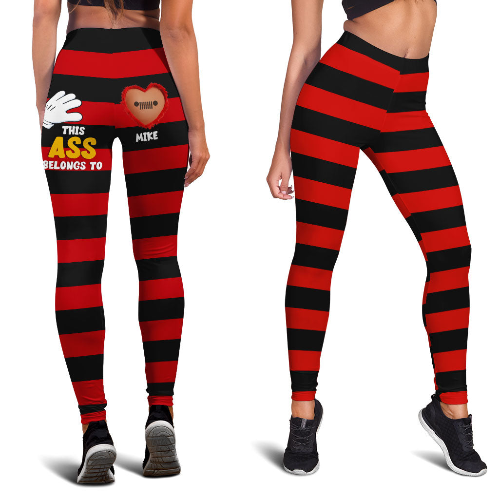 Personalized Jeep Girl This A$$ Belongs To Valentine Gifts Leggings