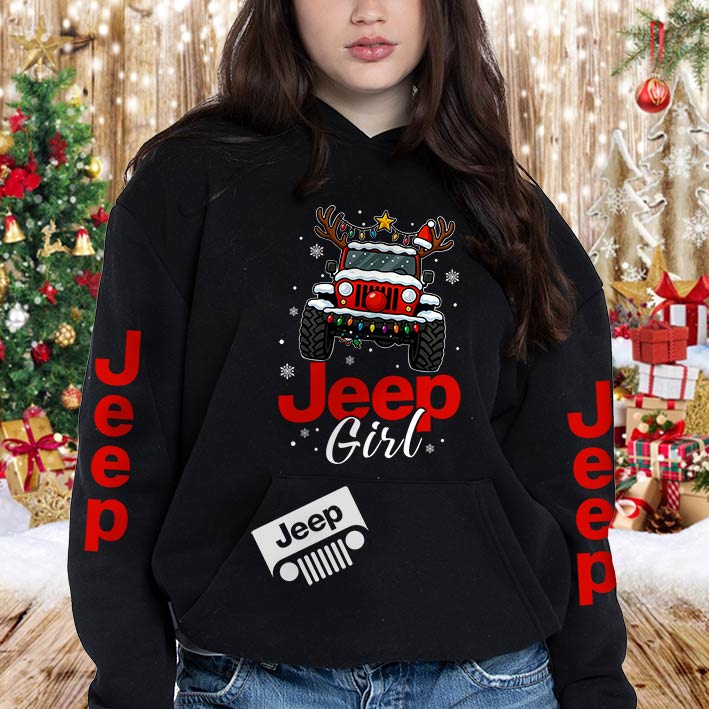 Jeep Girl Merry Christmas Hoodie Supler Store