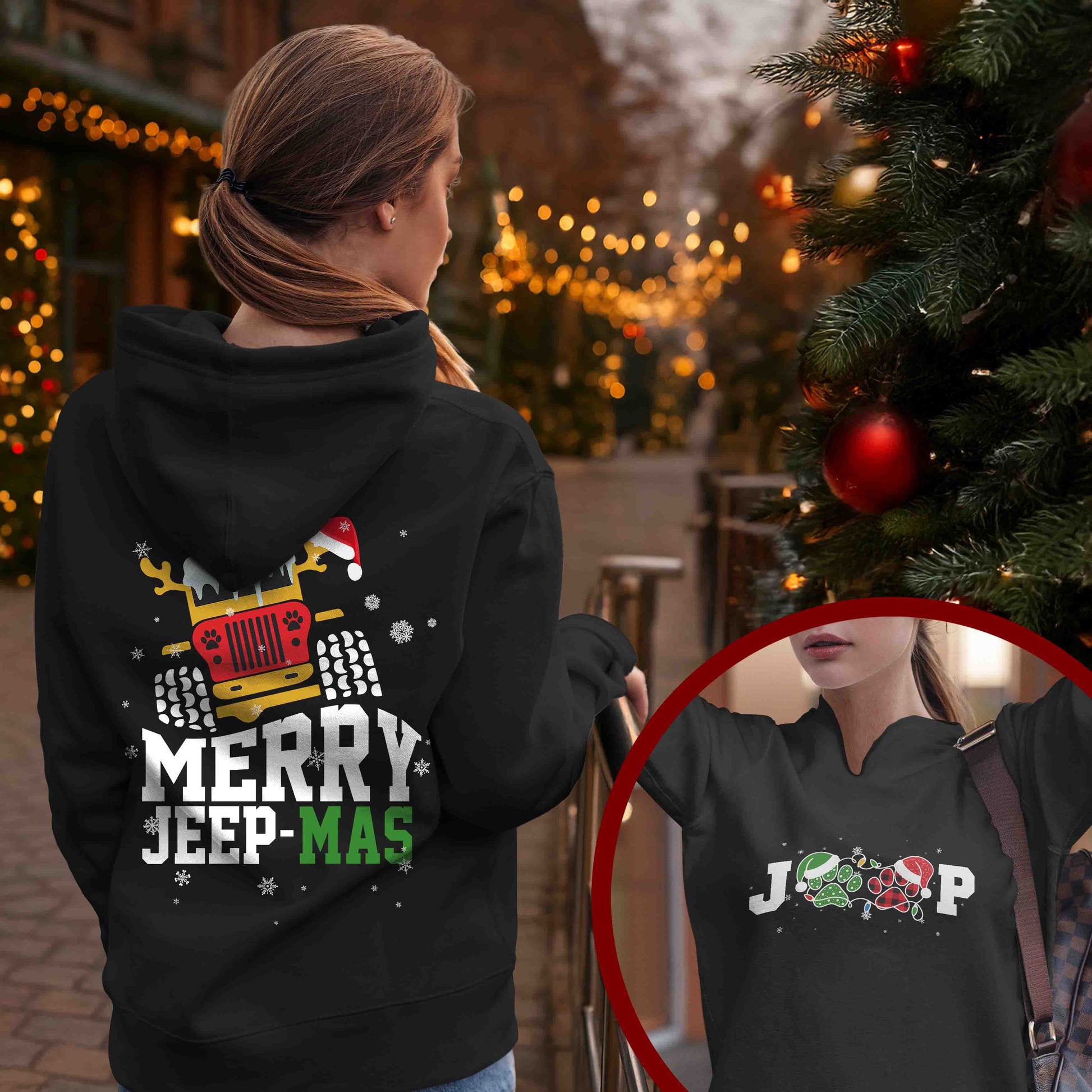 Merry Jeep Dog Mas Christmas Gift T-Shirt Hoodie Supler Store