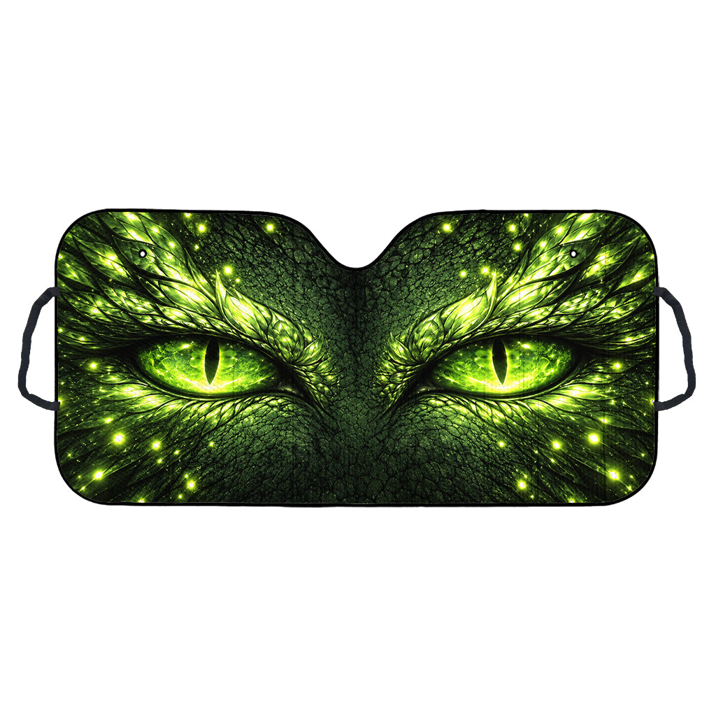 Jeep Dragon Eyes Fantasy Auto Sunshade - Green