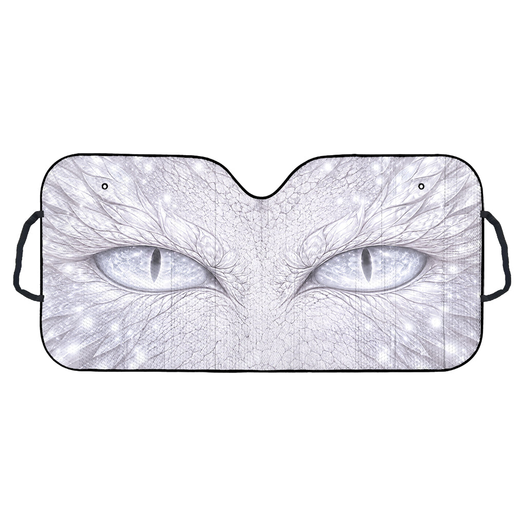 Jeep Dragon Eyes Fantasy Auto Sunshade - White