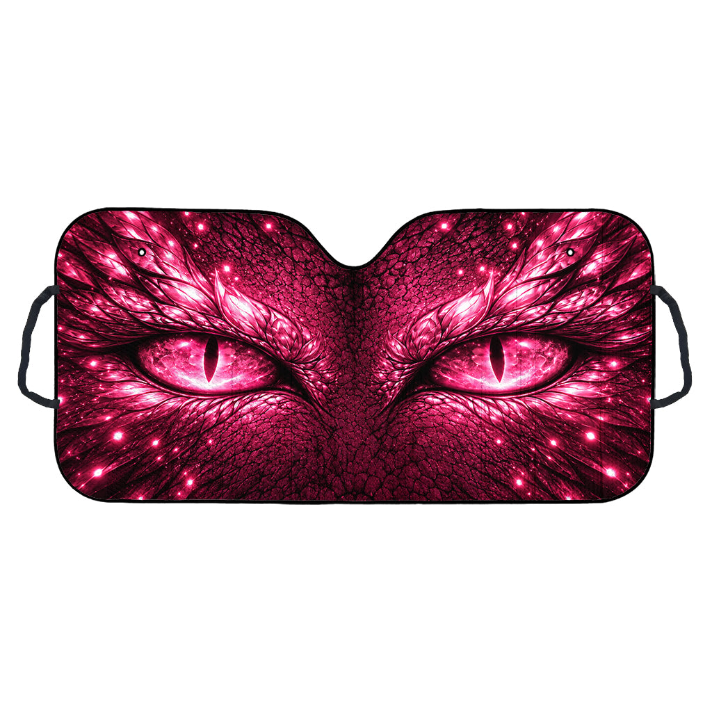 Jeep Dragon Eyes Fantasy Auto Sunshade - Pink