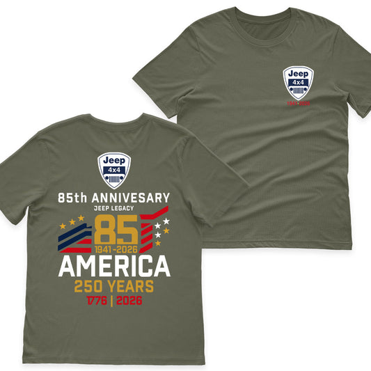 Jeep 85th Anniversary 4x4 Offroad & America 250th Anniversary Shirt