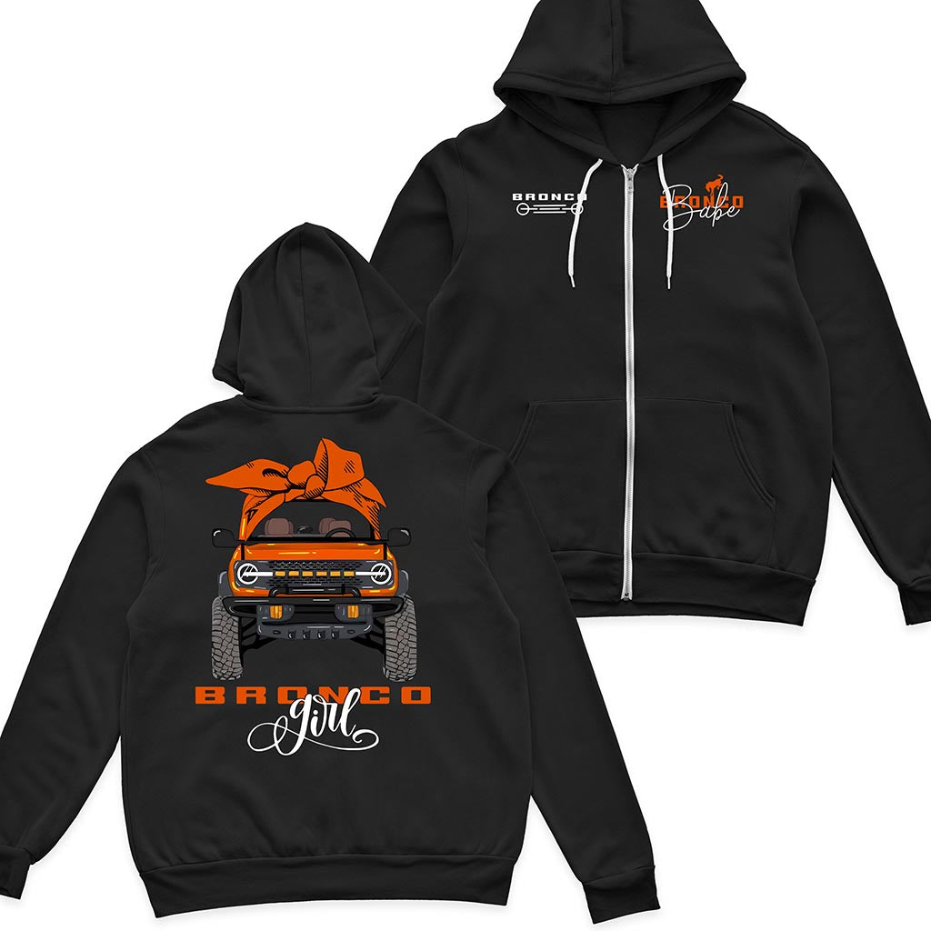 Multicolor Bronco Girl Zip Hoodie Supler Store