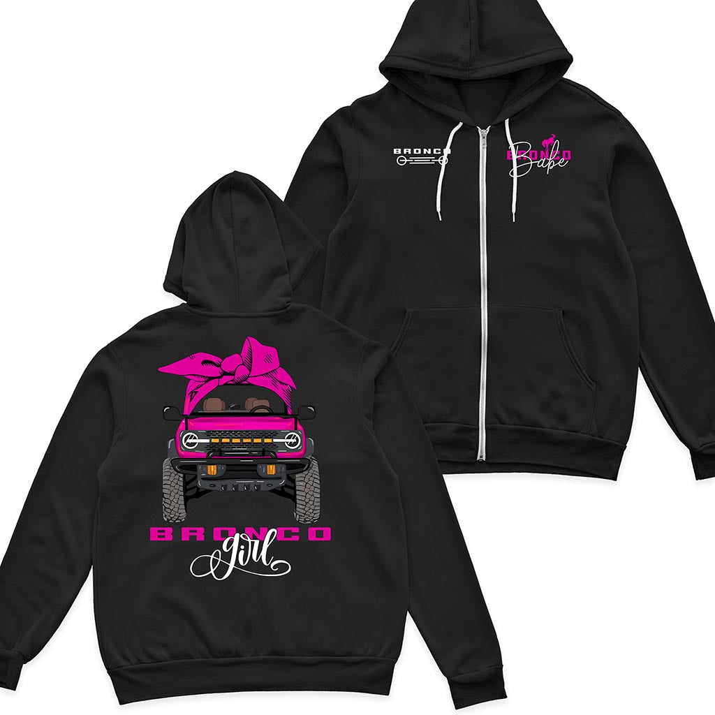 Multicolor Bronco Girl Zip Hoodie Supler Store